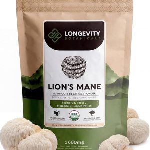 Organic Lion's Mane Mushroom Powder, 100g